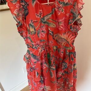 Banjanan Red Ruffled Maxi Dress